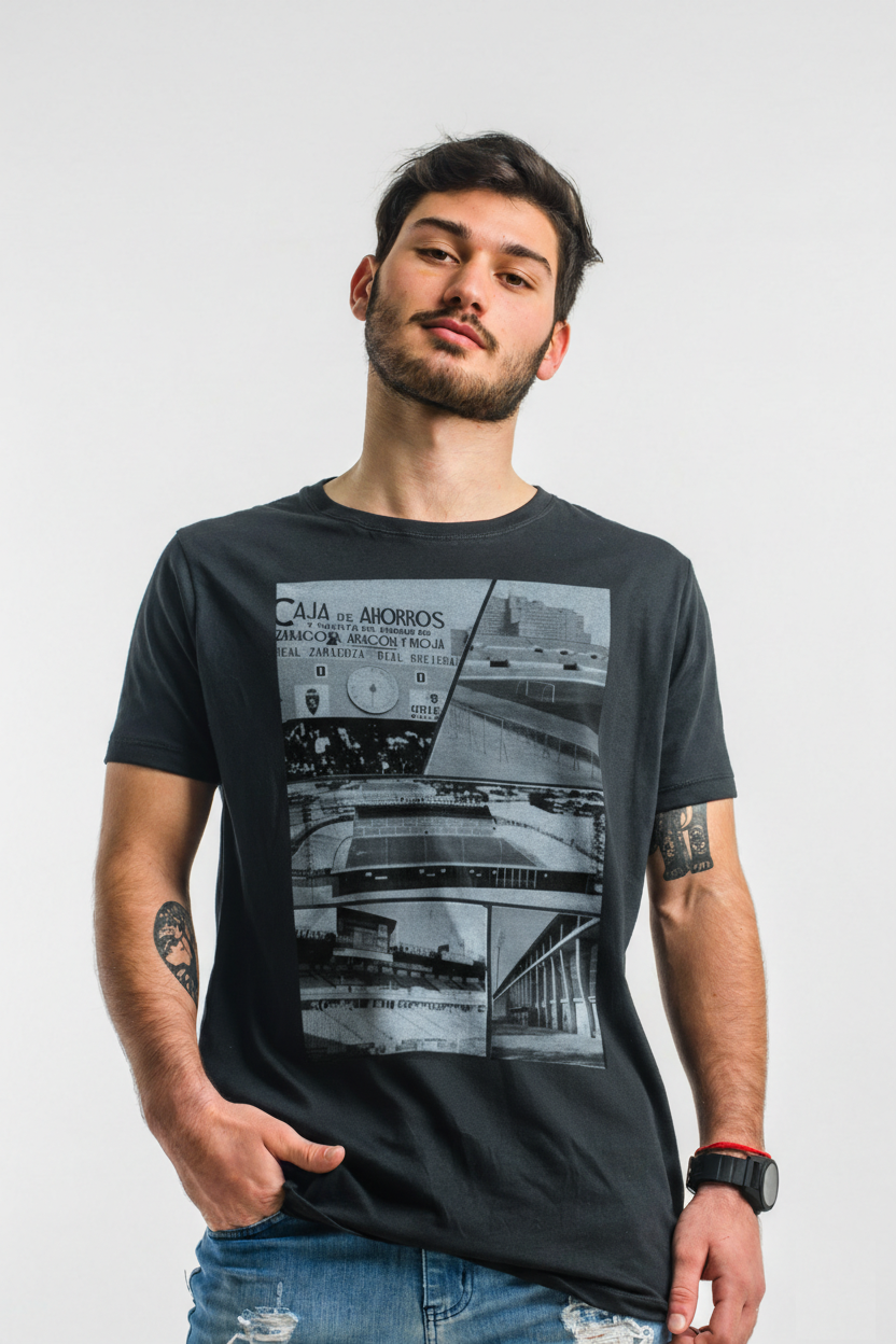 Camiseta Retro Vieja Romareda